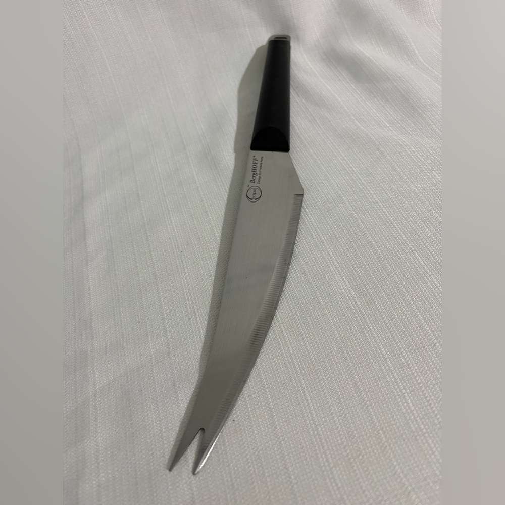 Carving Knife with Forked 
BergHOFF Eclipse Tip Stainless Steel Designer(F124)✨